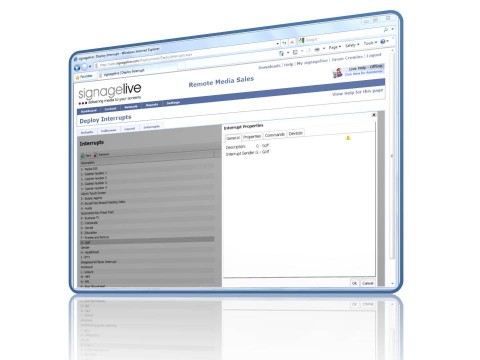 signagelive interrupt manager
