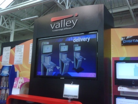 108" Sharp LCD running signagelive at the Instore Show, London